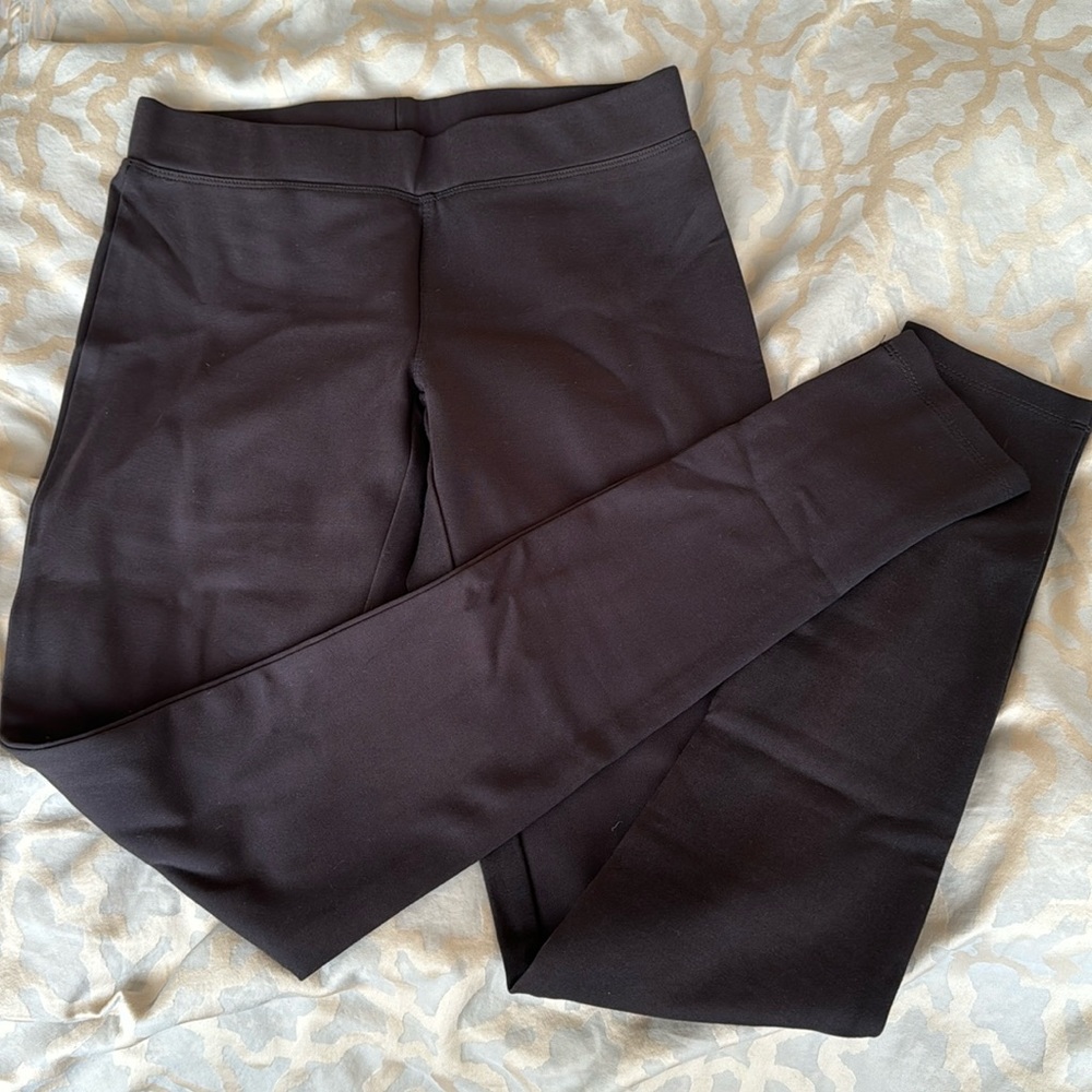 Dark chocolate pull on elastic waist pants size S